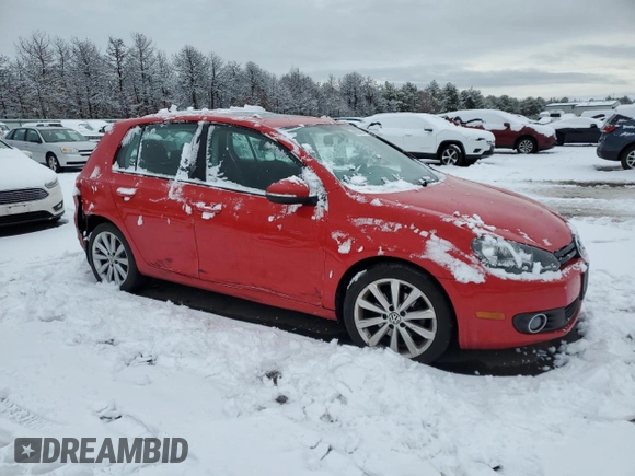 2013 Volkswagen Golf TDI with VIN WVWDM7AJ3DW089104, listed as a Copart auction lot 44526985 with 73,570 mi miles and Salvage title. Bid and sale history available at DreamBid. Image 4.