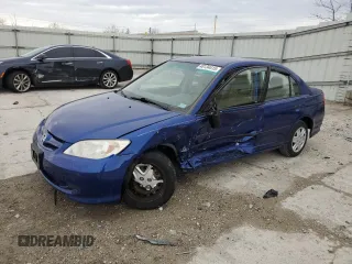 2005 Honda Civic VP with VIN 1HGES16365L018825, listed as a Copart auction lot 48134415 with Not Provided miles and Salvage Title. Bid and sale history available at DreamBid. Image 1.