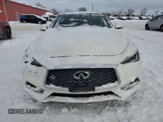 2017 Infiniti Q60 Red Sport 400 with VIN JN1FV7EL7HM701214, listed as a Copart auction lot 43966315 with Not provided miles and Clean title. Bid and sale history available at DreamBid. Image 5.
