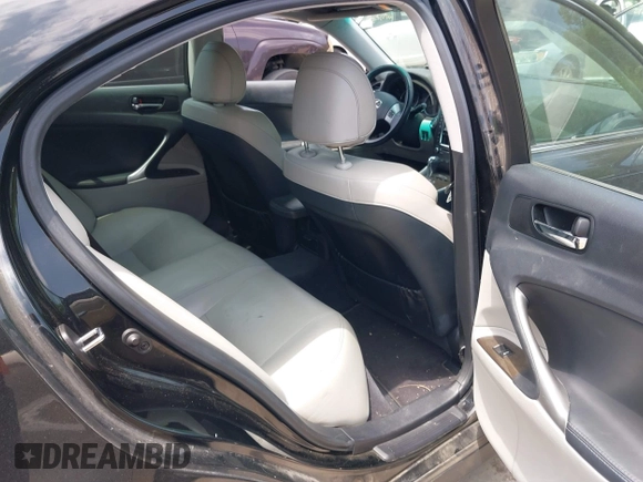 2011 Lexus IS 250 with VIN JTHBF5C25B5144973, listed as a IAAI auction lot 42722251 with 193,432 mi miles and . Bid and sale history available at DreamBid. Image 8.