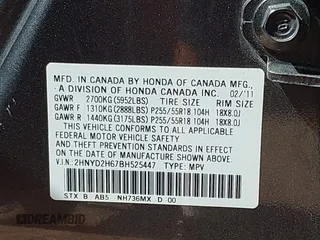 2011 Acura MDX Technology with VIN 2HNYD2H67BH525447, listed as a IAAI auction lot 42538400 with 181,833 mi miles and . Bid and sale history available at DreamBid. Image 9.