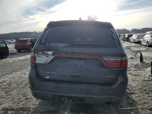 2016 Dodge Durango Limited with VIN 1C4RDJDG4GC315322, listed as a Copart auction lot 42380945 with 118,069 mi miles and Salvage Title. Bid and sale history available at carsss.com. Image 6.