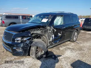 2016 Infiniti QX80 with VIN JN8AZ2NE2G9125635, listed as a IAAI auction lot 40679492 with 145,666 mi miles and . Bid and sale history available at DreamBid. Image 2.
