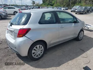 2015 Toyota Yaris L with VIN VNKJTUD34FA026280, listed as a IAAI auction lot 41691078 with 81,030 mi miles and . Bid and sale history available at carsss.com. Image 4.