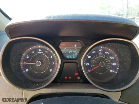 2015 Hyundai Elantra SE with VIN 5NPDH4AE2FH630450, listed as a Copart auction lot 46849155 with 142,731 mi miles and Salvage Title. Bid and sale history available at carsss.com. Image 9.