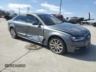 2015 Audi A4 Premium Plus with VIN WAUFFAFL8FN036236, listed as a Copart auction lot 48136715 with 140,901 mi miles and Salvage Title. Bid and sale history available at carsss.com. Image 4.