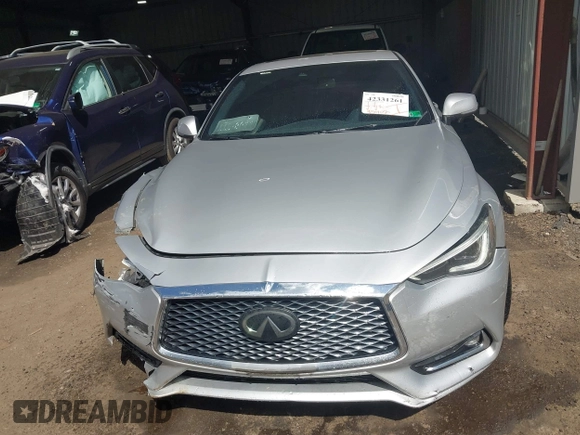 2019 Infiniti Q60 Luxe with VIN JN1EV7EL7KM290268, listed as a IAAI auction lot 42331261 with 95,402 mi miles and . Bid and sale history available at DreamBid. Image 12.