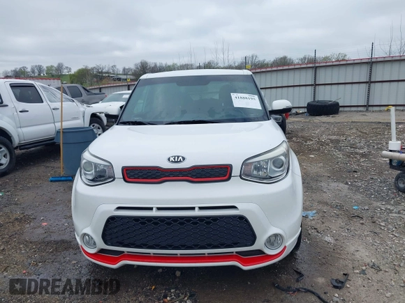 2014 Kia Soul + with VIN KNDJP3A51E7035396, listed as a IAAI auction lot 41888195 with 81,440 mi miles. Bid and sale history available at carsss.com. Image 12.