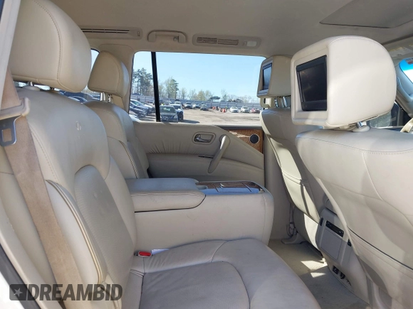 2013 Infiniti QX56 with VIN JN8AZ2NE5D9061442, listed as a IAAI auction lot 41880672 with 182,953 mi miles and . Bid and sale history available at DreamBid. Image 8.