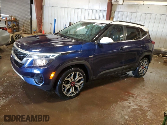 2021 Kia Seltos S with VIN KNDEUCA26M7129076, listed as a Copart auction lot 50740645 with 36,177 mi miles and Salvage Title. Bid and sale history available at carsss.com. Image 1.