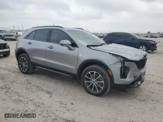 2025 Cadillac XT4 AWD Sport with VIN 1GYFZFR48SF115822, listed as a Copart auction lot 51958885 with 6,635 mi miles and Salvage Title. Bid and sale history available at carsss.com. Image 4.