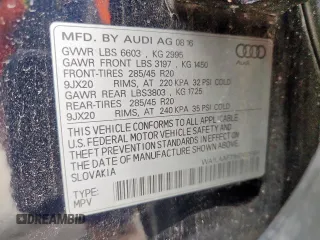2017 Audi Q7 Premium Plus with VIN WA1LAAF71HD025184, listed as a Copart auction lot 63401355 with 109,933 mi miles and Clean title. Bid and sale history available at DreamBid. Image 13.