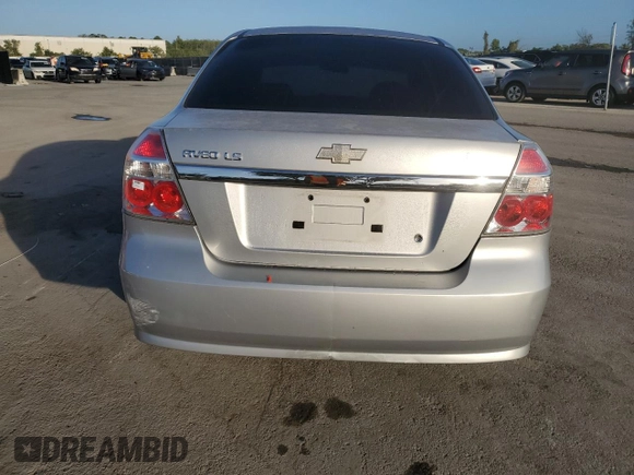 2008 Chevrolet Aveo LS with VIN KL1TD56688B280980, listed as a Copart auction lot 51821655 with 133,828 mi miles and Salvage Title. Bid and sale history available at carsss.com. Image 6.