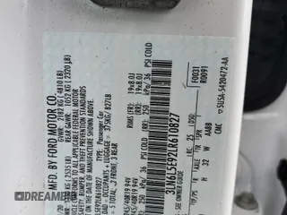 2020 Lincoln MKZ Reserve with VIN 3LN6L5E92LR610827, listed as a Copart auction lot 42560635 with Not provided miles and Non repairable. Bid and sale history available at DreamBid. Image 13.
