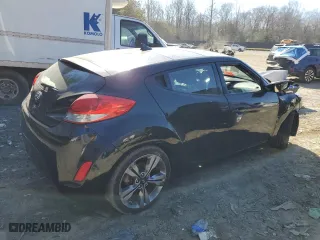 2017 Hyundai Veloster with VIN KMHTC6AD7HU321302, listed as a Copart auction lot 44180275 with 66,285 mi miles and Salvage Title. Bid and sale history available at carsss.com. Image 3.