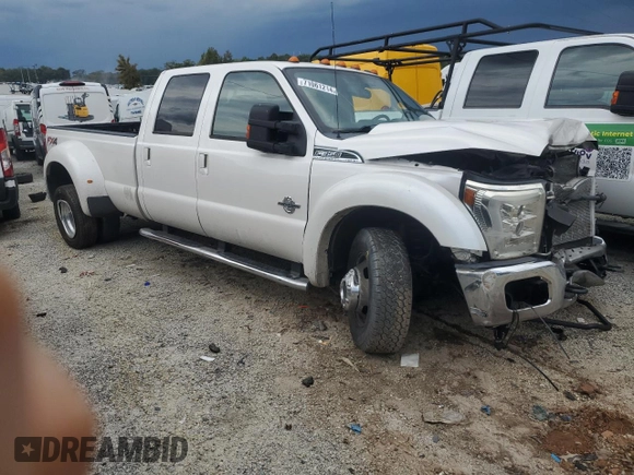 2015 Ford F-350 Lariat with VIN 1FT8W3DT6FEA07859, listed as a Copart auction lot 71061214 with Not provided miles and Salvage title. Bid and sale history available at DreamBid. Image 4.
