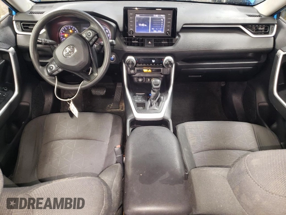 2019 Toyota RAV4 XLE with VIN JTMP1RFVXKD011571, listed as a Copart auction lot 89066895 with 81,955 mi miles and Salvage Title. Bid and sale history available at DreamBid. Image 8.