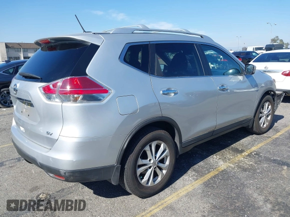 2015 Nissan Rogue SV with VIN KNMAT2MT1FP502320, listed as a IAAI auction lot 42095565 with 93,422 mi miles and . Bid and sale history available at carsss.com. Image 4.
