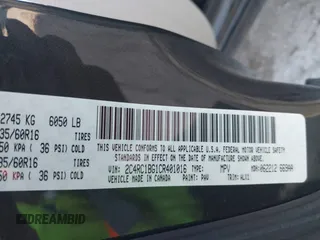 2012 Chrysler Town & Country Touring with VIN 2C4RC1BG1CR401016, listed as a IAAI auction lot 42086972 with 145,373 mi miles. Bid and sale history available at carsss.com. Image 9.