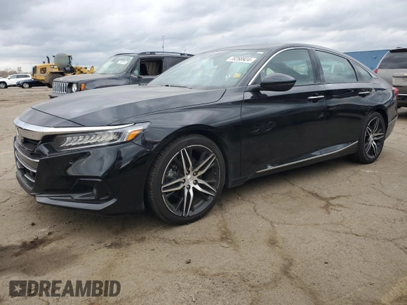 2021 Honda Accord Touring with VIN 1HGCV2F99MA010771, listed as a Copart auction lot 78258924 with 60,260 mi miles and Salvage title. Bid and sale history available at DreamBid. Image 1.