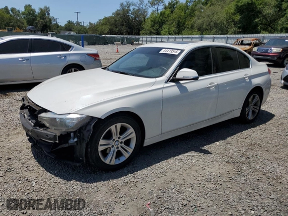 2017 BMW 3 Series 330i with VIN WBA8B9G51HNU50786, listed as a Copart auction lot 54413545 with 57,376 mi miles and Salvage Title. Bid and sale history available at DreamBid. Image 1.
