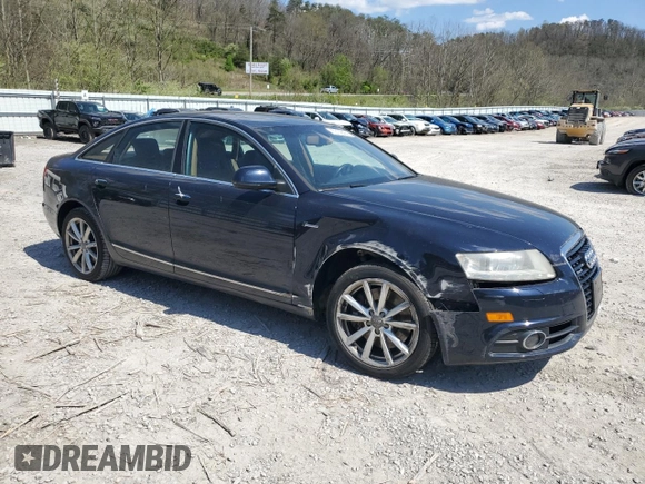 2011 Audi A6 Prestige with VIN WAUKGAFB1BN043249, listed as a Copart auction lot 53138405 with 133,230 mi miles and Salvage title. Bid and sale history available at DreamBid. Image 4.