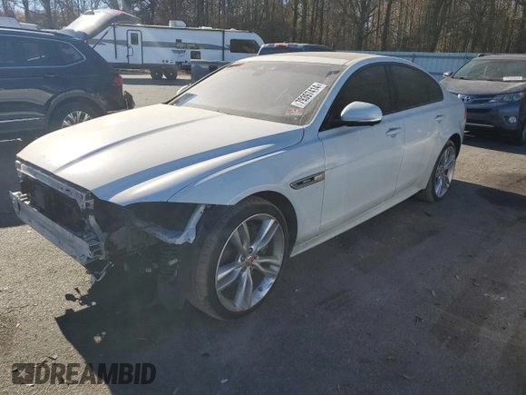 2017 Jaguar XF with VIN SAJBL4BV8HCY34982, listed as a Copart auction lot 79397414 with 96,672 mi miles and Salvage Title. Bid and sale history available at DreamBid. Image 1.