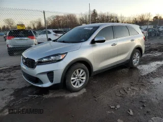 2019 Kia Sorento S V6 with VIN 5XYPG4A57KG483415, listed as a Copart auction lot 87708955 with 0 mi miles and Salvage Title. Bid and sale history available at carsss.com. Image 1.