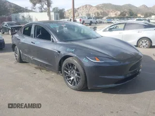 2025 Tesla Model 3 Long Range with VIN 5YJ3E1EB8SF880724, listed as a IAAI auction lot 41657377 with 7,526 mi miles and . Bid and sale history available at DreamBid. Image 1.