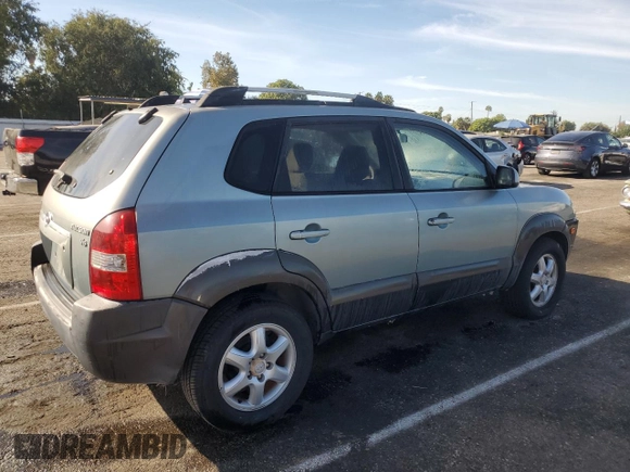 2005 Hyundai Tucson GLS with VIN KM8JN12D95U093916, listed as a Copart auction lot 76326214 with 159,295 mi miles and Salvage Title. Bid and sale history available at carsss.com. Image 3.