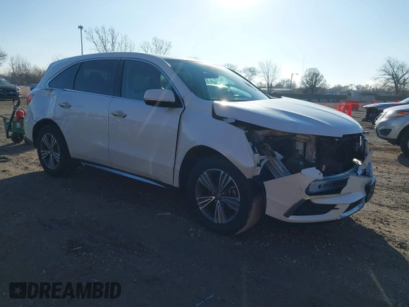 2019 Acura MDX with VIN 5J8YD4H36KL029938, listed as a IAAI auction lot 41139438 with 62,998 mi miles. Bid and sale history available at carsss.com. Image 1.
