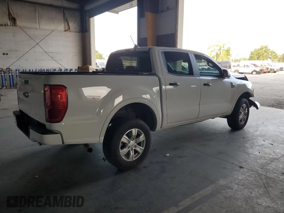 2022 Ford Ranger XL with VIN 1FTER4EHXNLD46693, listed as a Copart auction lot 58147745 with 55,681 mi miles and Salvage title. Bid and sale history available at DreamBid. Image 3.