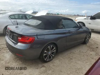 2017 BMW 2 Series 230i with VIN WBA2K9C34HV647350, listed as a Copart auction lot 74210834 with 24,412 mi miles and Non repairable. Bid and sale history available at DreamBid. Image 3.