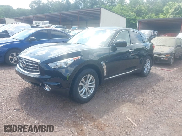 2016 Infiniti QX70 with VIN JN8CS1MU7GM670985, listed as a IAAI auction lot 42290094 with 154,588 mi miles and . Bid and sale history available at DreamBid. Image 2.