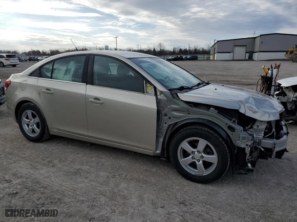 2014 Chevrolet Cruze 1LT with VIN 1G1PC5SB3E7441663, listed as a Copart auction lot 53157435 with 49,667 mi miles and Salvage Title. Bid and sale history available at carsss.com. Image 4.