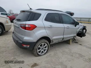 2020 Ford EcoSport SE z VIN MAJ3S2GE5LC367974, wystawiony jako Copart lot #47591935 z przebiegiem 71 708 mil mil oraz Szkoda całkowita • Salvage title. Historia ofert i sprzedaży dostępna na DreamBid. Obrazek 3.