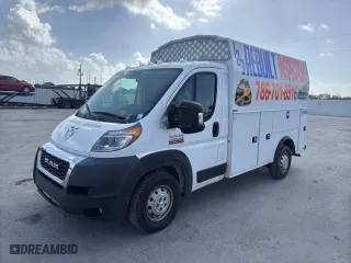 2019 Ram ProMaster Cutaway with VIN 3C7WRVKG2KE512637, listed as a Copart auction lot 79076894 with 71,332 mi miles and Salvage Title. Bid and sale history available at carsss.com. Image 2.