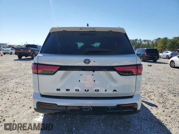 2023 Toyota Sequoia SR5 with VIN 7SVAAAAA4PX002324, listed as a Copart auction lot 81183314 with 40,964 mi miles and Salvage Title. Bid and sale history available at carsss.com. Image 6.