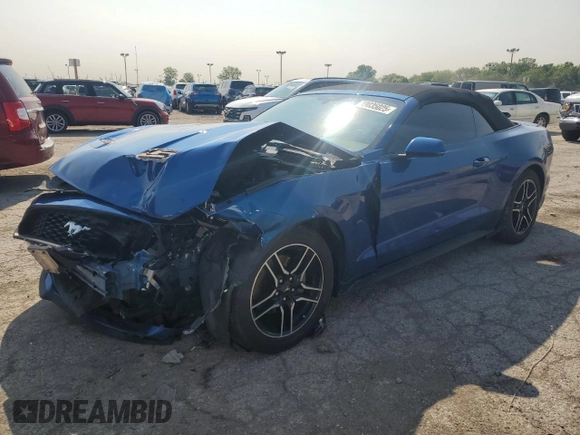 2018 Ford Mustang EcoBoost Premium z VIN 1FATP8UH5J5125142, wystawiony jako Copart lot #59035025 z przebiegiem 154 596 mil mil oraz Szkoda całkowita • Salvage title. Historia ofert i sprzedaży dostępna na DreamBid. Obrazek 1.