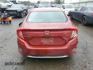 2019 Honda Civic LX with VIN 19XFC2F66KE041011, listed as a Copart auction lot 88009095 with 95,766 mi miles and Salvage Title. Bid and sale history available at DreamBid. Image 6.