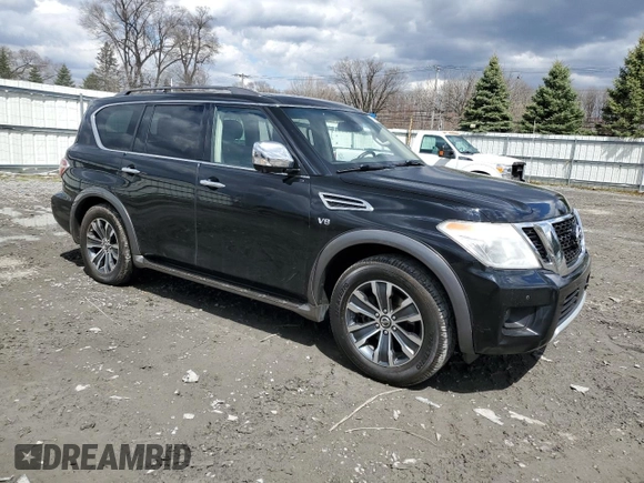 2017 Nissan Armada SV with VIN JN8AY2NC5H9506303, listed as a Copart auction lot 53320355 with 86,953 mi miles and Clean Title. Bid and sale history available at carsss.com. Image 4.