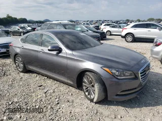 2015 Hyundai Genesis 3.8L with VIN KMHGN4JEXFU063802, listed as a Copart auction lot 68367874 with 103,495 mi miles and Salvage Title. Bid and sale history available at carsss.com. Image 4.
