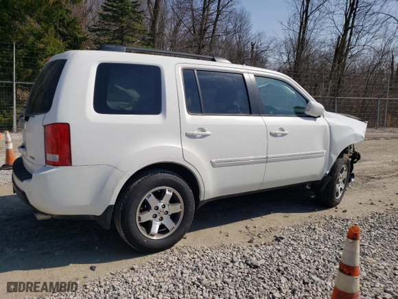 2009 Honda Pilot Touring with VIN 5FNYF38839B007228, listed as a Copart auction lot 48707615 with 0 mi miles and Salvage Title. Bid and sale history available at carsss.com. Image 3.