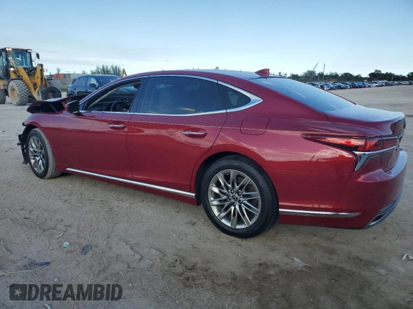 2019 Lexus LS 500 with VIN JTHB51FF0K5009992, listed as a Copart auction lot 79403714 with 49,433 mi miles and Salvage title. Bid and sale history available at DreamBid. Image 2.