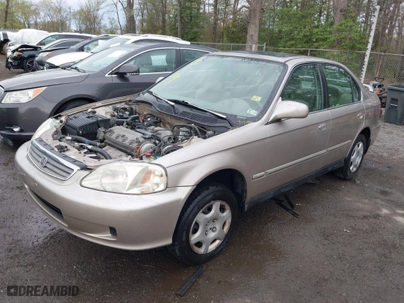 2000 Honda Civic EX with VIN 1HGEJ8643YL000579, listed as a IAAI auction lot 41947054 with 144,508 mi miles. Bid and sale history available at carsss.com. Image 17.