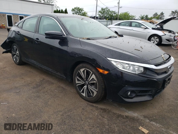 2017 Honda Civic EX-L with VIN 19XFC1F73HE201731, listed as a Copart auction lot 60104785 with 63,932 mi miles and Salvage title. Bid and sale history available at DreamBid. Image 4.