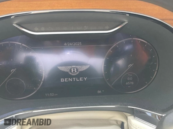2022 Bentley Continental GT GT V8 with VIN SCBDG4ZGXNC093834, listed as a Copart auction lot 53644245 with 6,578 mi miles and Salvage Title. Bid and sale history available at DreamBid. Image 9.