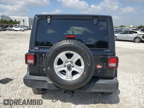 2019 Jeep Wrangler Unlimited Sport S with VIN 1C4HJXDG2KW570078, listed as a Copart auction lot 51119485 with 65,860 mi miles and Salvage title. Bid and sale history available at DreamBid. Image 6.