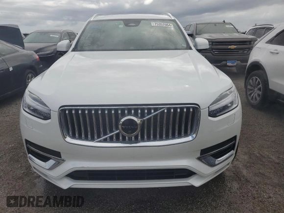 2024 Volvo XC90 Ultimate Bright Theme with VIN YV4H60CF6R1213654, listed as a Copart auction lot 75357064 with Not provided miles and Non repairable. Bid and sale history available at DreamBid. Image 5.
