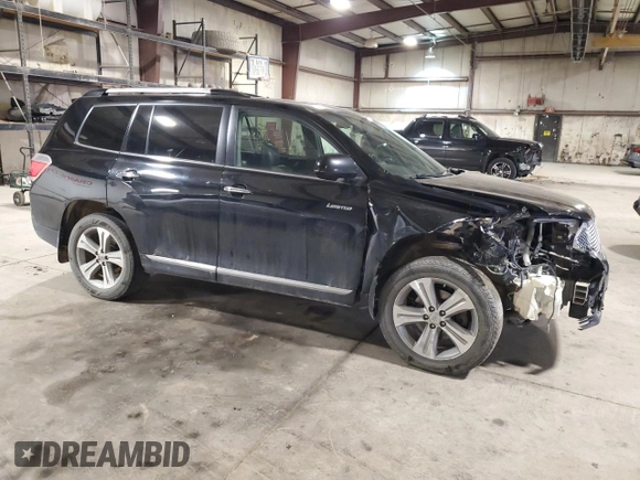 2012 Toyota Highlander Limited with VIN 5TDDK3EH2CS160765, listed as a Copart auction lot 49209385 with 170,967 mi miles and Salvage Title. Bid and sale history available at carsss.com. Image 4.